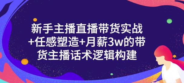 新手主播直播带货实战+信任感塑造+月薪3w的带货主播话术逻辑构建-飞秋社