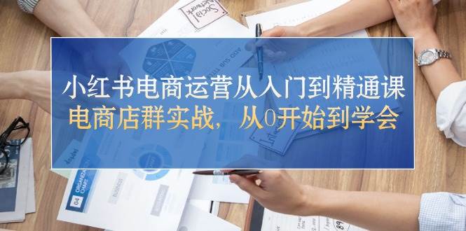 小红书电商运营从入门到精通课，电商店群实战，从0开始到学会-飞秋社