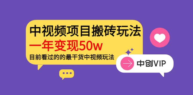 《老吴·中视频项目搬砖玩法，一年变现50w》目前看过的的最干货中视频玩法-飞秋社