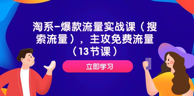 淘系-爆款流量实战课（搜索流量），主攻免费流量（13节课）-飞秋社