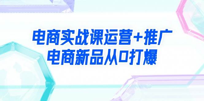 电商实战课运营+推广，电商新品从0打爆（99节视频课）-飞秋社