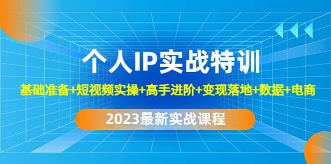 2023个人IP实战特训：基础准备+短视频实操+高手进阶+变现落地+数据+电商-飞秋社