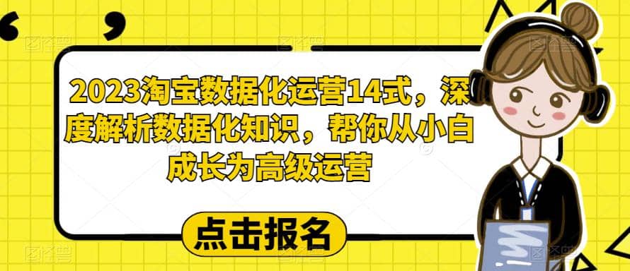 2023淘宝数据化-运营 14式，深度解析数据化知识，帮你从小白成长为高级运营-飞秋社