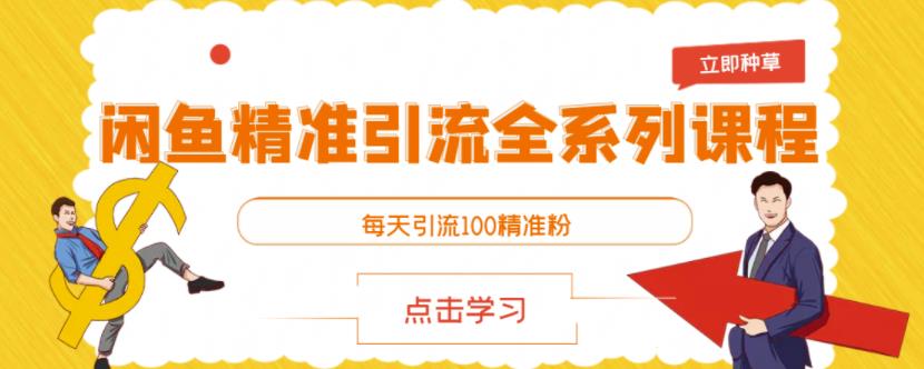 闲鱼精准引流全系列课程，每天引流100精准粉【视频课程】-飞秋社