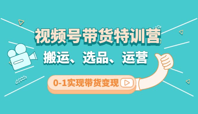 视频号带货特训营(第3期)：搬运、选品、运营、0-1实现带货变现-飞秋社