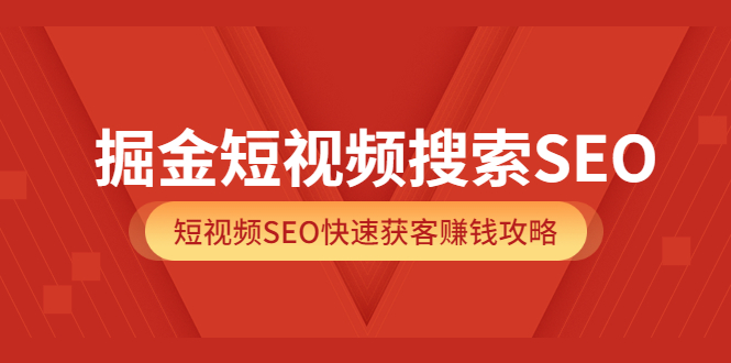 掘金短视频搜索SEO，短视频SEO快速获客赚钱攻略（价值980）-飞秋社