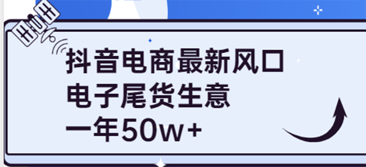 抖音电商最新风口，利用信息差做电子尾货生意，一年50w+（7节课+货源渠道)-飞秋社