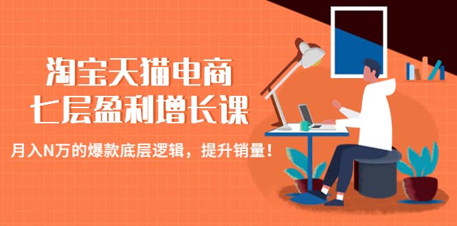 淘宝天猫电商七层盈利增长课：月入N万的爆款底层逻辑，提升销量-飞秋社