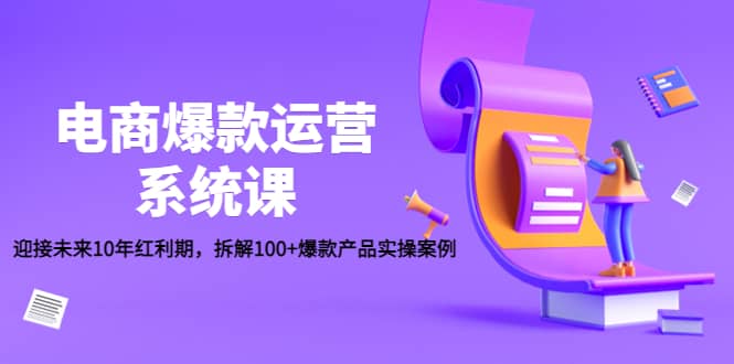 电商爆款运营系统课：迎接未来10年红利期，拆解100+爆款产品实操案例-飞秋社