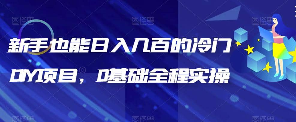 新手也能日入几百的冷门DIY项目，0基础全程实操【揭秘】-飞秋社