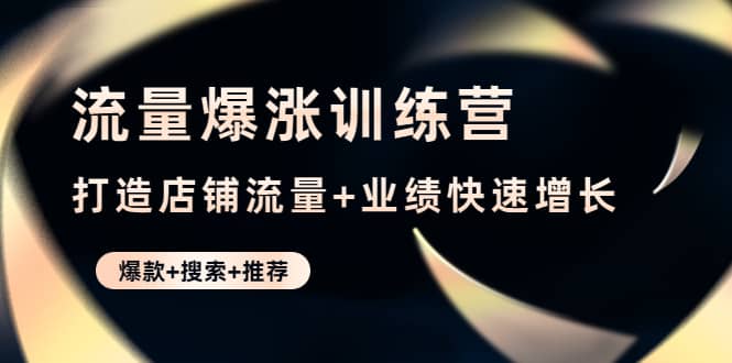 流量爆涨训练营：打造店铺流量+业绩快速增长 (爆款+搜索+推荐)-飞秋社