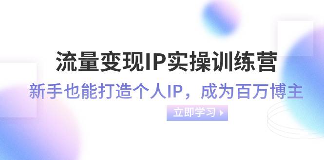 流量变现-IP实操训练营：新手也能打造个人IP，成为百万博主（46节课）-飞秋社