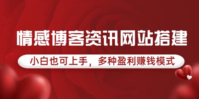 情感博客资讯网站搭建教学，小白也可上手，多种盈利赚钱模式（教程+源码）-飞秋社