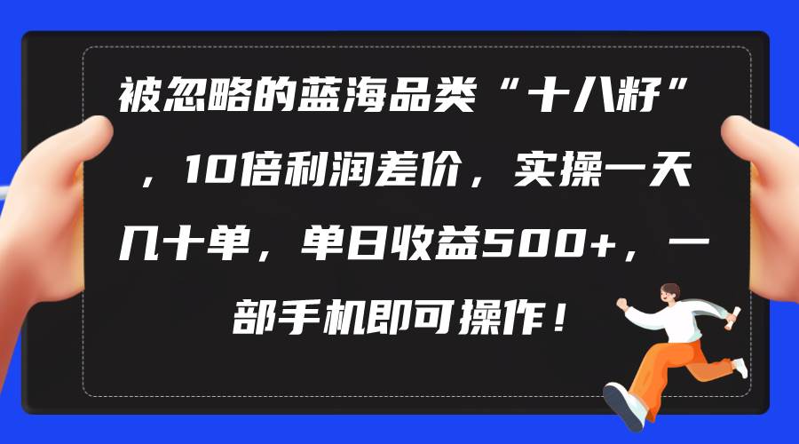 被忽略的蓝海品类“十八籽”，10倍利润差价，实操一天几十单 单日收益500+-飞秋社