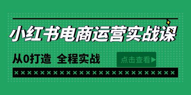 最新小红书·电商运营实战课，从0打造  全程实战（65节视频课）-飞秋社