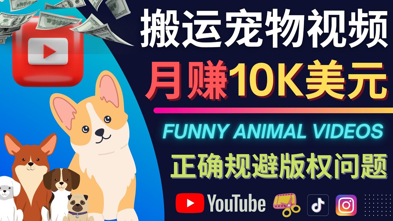 搬运TIKTOK视频到YouTube，并进行二次创作，月赚1万美元以上-飞秋社