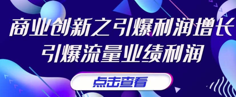 《商业创新之引爆利润增长》引爆流量业绩利润-飞秋社