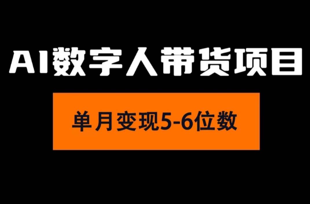 2024年Ai数字人带货，小白就可以轻松上手，真正实现月入过万的项目-飞秋社