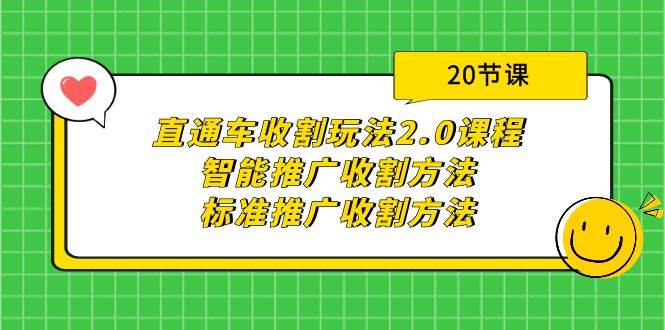 直通车收割玩法2.0课程：智能推广收割方法+标准推广收割方法（20节课）-飞秋社