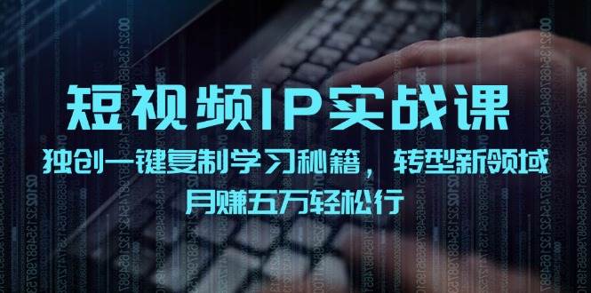 短视频 IP实战课，独创一键复制学习秘籍，转战新领域，月赚五万轻松行-飞秋社