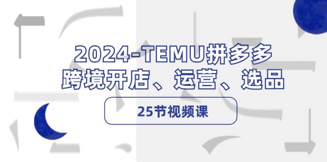 2024-TEMU拼多多·跨境开店、运营、选品（25节视频课）-飞秋社