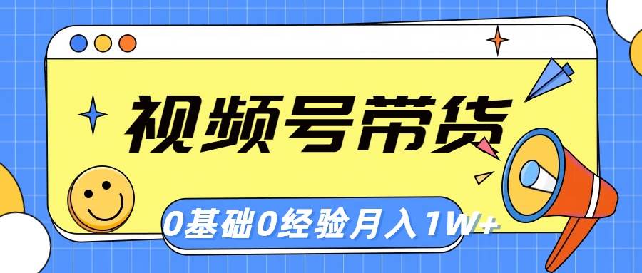 视频号轻创业带货，零基础，零经验，月入1w+-飞秋社