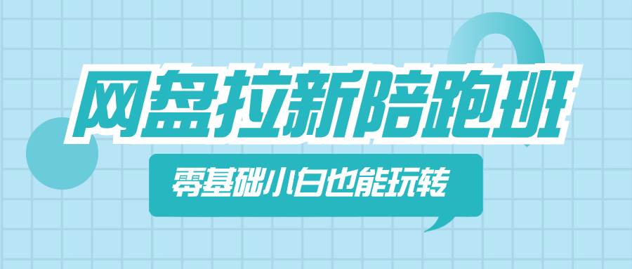 网盘拉新陪跑班，零基础小白也能玩转网盘拉新-飞秋社