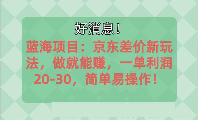 越早知道越能赚到钱的蓝海项目：京东大平台操作，一单利润20-30，简单…-飞秋社