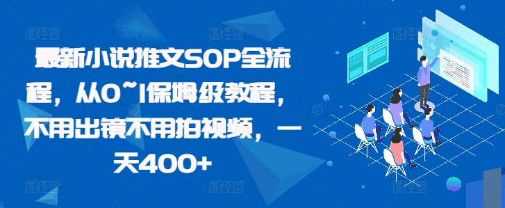 最新小说推文SOP全流程，从0~1保姆级教程，不用出镜不用拍视频，一天400+-飞秋社